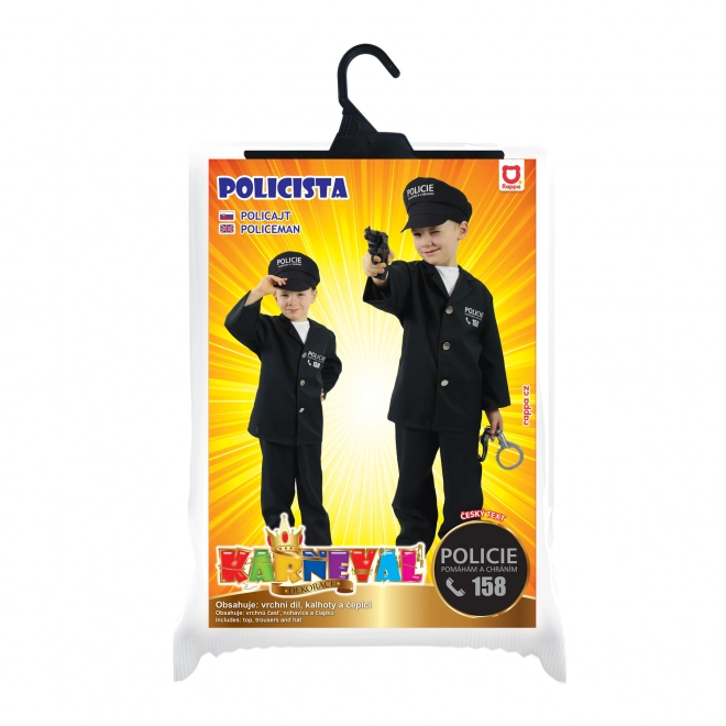 Children's Police Officer Costume with Cap