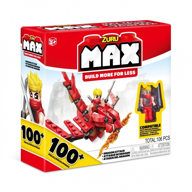 Max Build More Block Set 100+ Pieces Mix