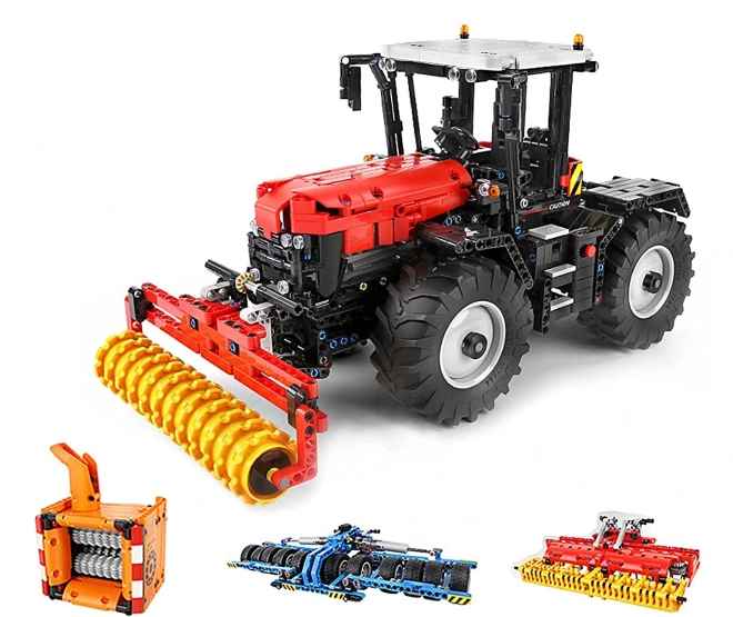 Remote Controlled Red Tractor Building Set