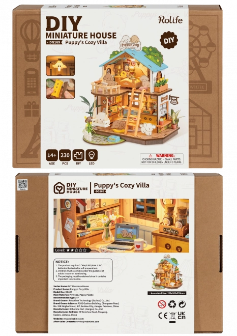Kis házikó miniatűr Kiskutyaház
