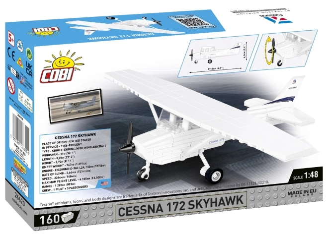 Cobi Building Block Cessna 172 Skyhawk White