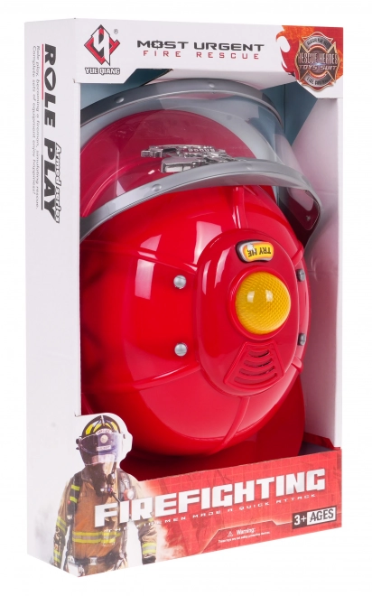 Interactive Firefighter Helmet for Kids with Lights and Sounds