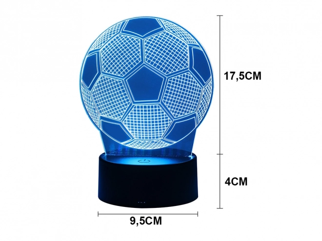 3D-Nachtlicht Fußball mit Fernbedienung