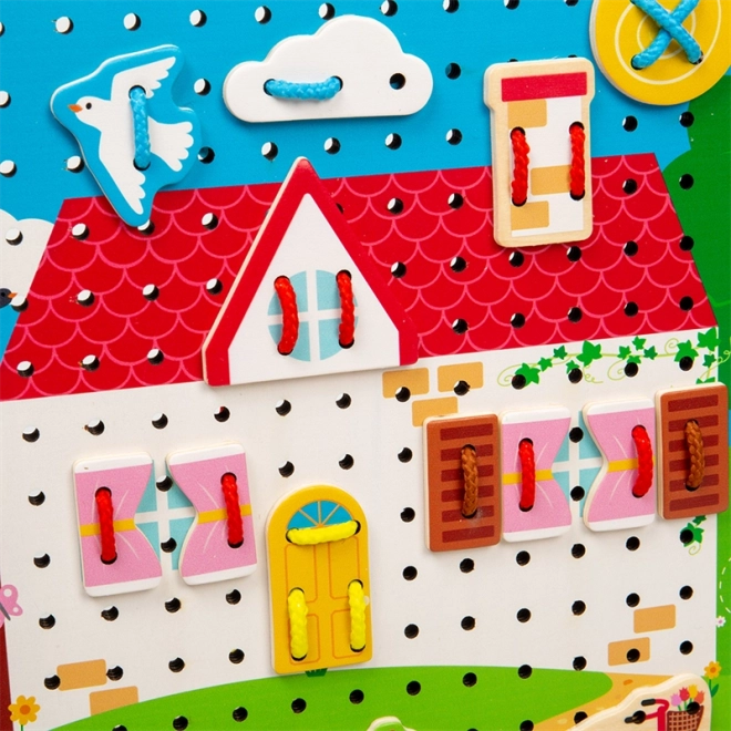 Bigjigs Toys Lacing House Board