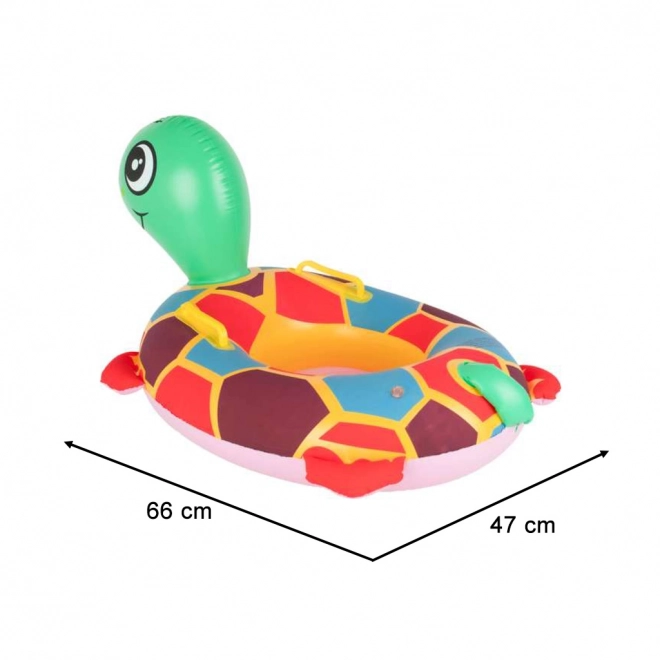 Inflatable Turtle Float with Seat for Babies