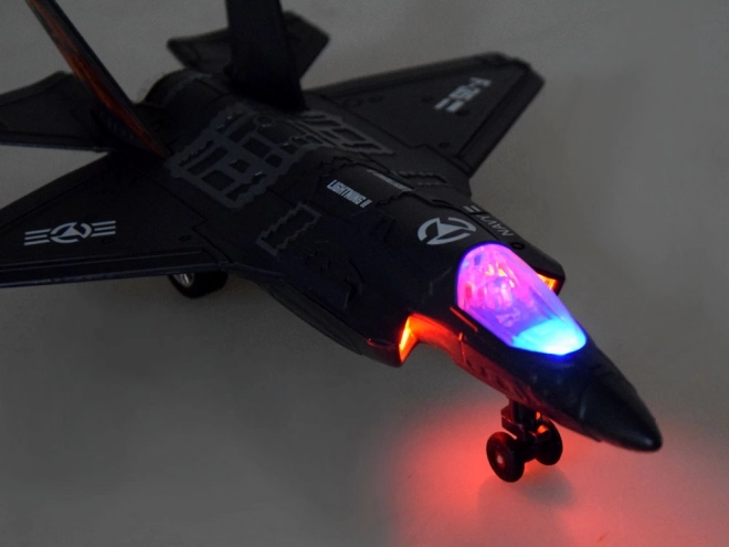 Metal Fighter Jet F-25 – Black