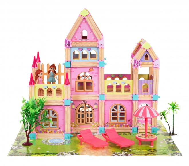 Wooden Princess Castle Building Blocks