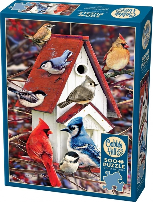 Winter Birdhouse Puzzle 500 Pieces