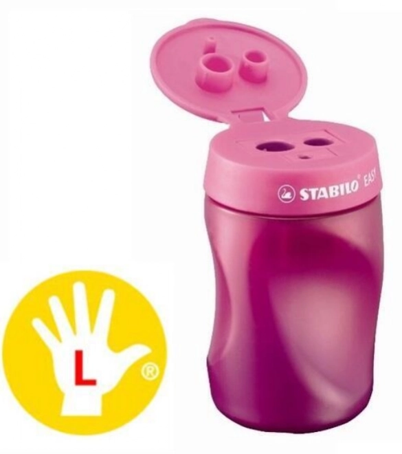 Stabilo sharpener for left-handed pink