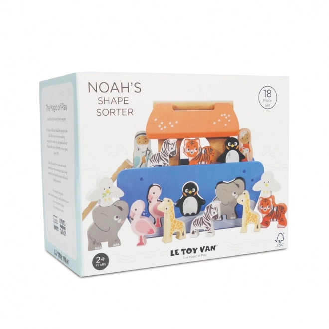 Wooden Noah's Ark Shape Sorter