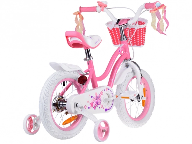 Blue Star Girl Kids Bicycle 14" – Pink