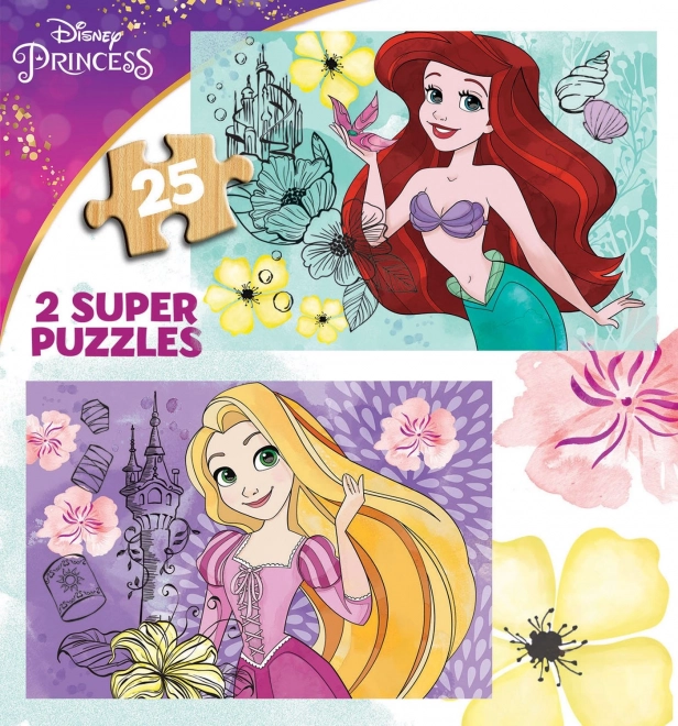 Wooden Puzzle Disney Princesses: Rapunzel and Ariel