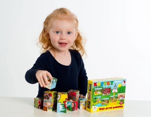 Wooden Cube Blocks My First Fairy Tales