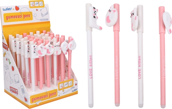 erasable pen 0.5 mm with kitten motif