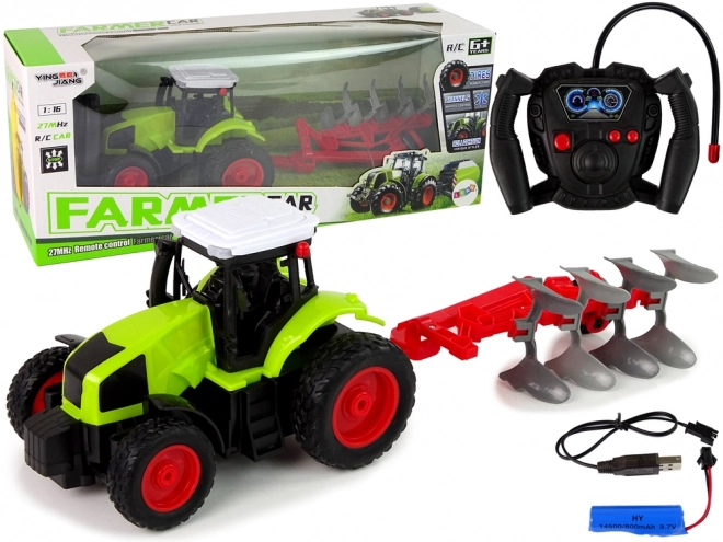 Remote Control Tractor with Rubber Wheels