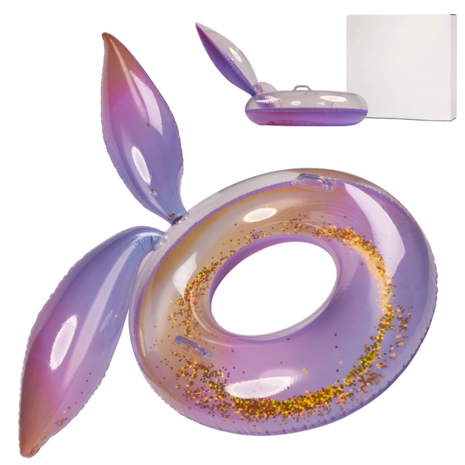 Inflatable Mermaid Glitter Float Ring