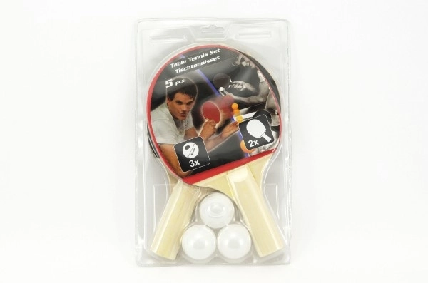 Table Tennis Set with 2 Paddles and 3 Balls