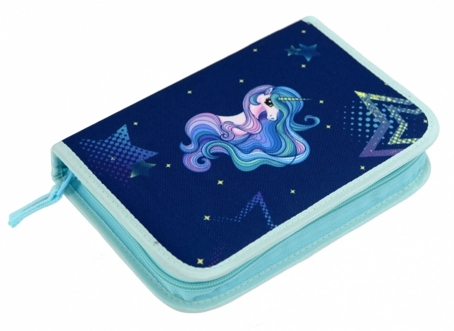 School Pencil Case with Rainbow Unicorn Design