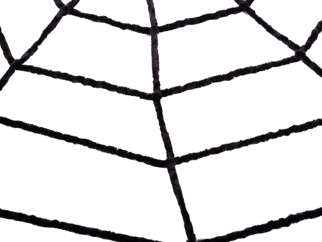 Large Black Halloween Spider Web Decoration