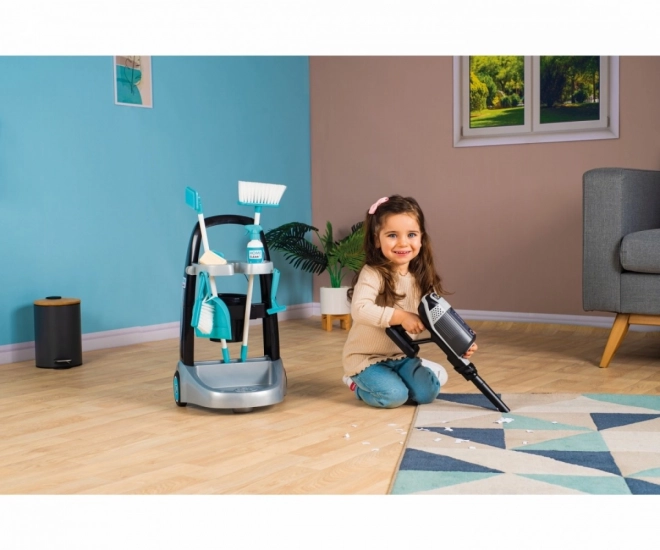 Cleaning Cart with Rowenta Vacuum for Kids