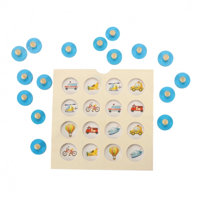 Montessori Memory Wooden Puzzle Game Set