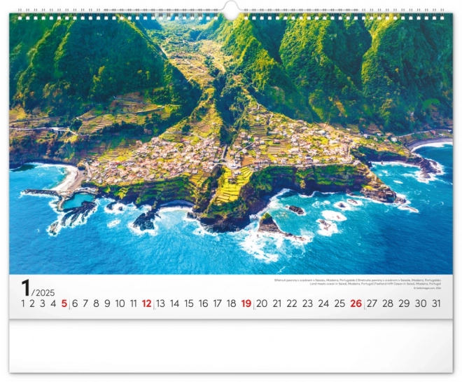 Notique Wall Calendar Sea 2025