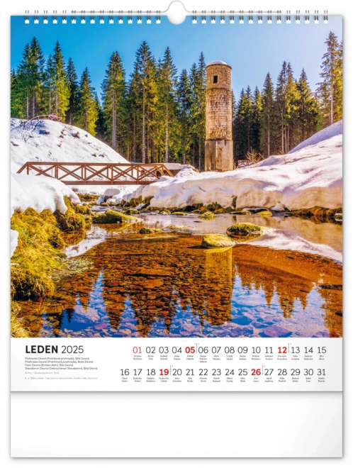 Wall Calendar Water Kingdom 2025