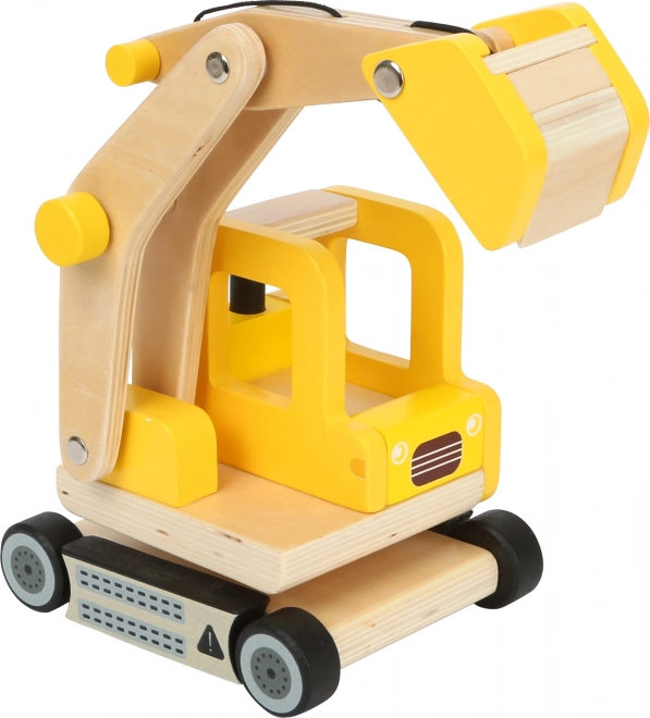 Small Foot Wooden Excavator with Bucket