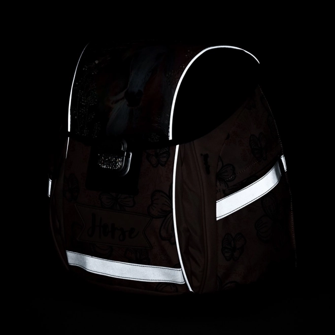 School Backpack Premium Light Horse Romantic