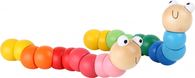 Flexible Wooden Caterpillar Toy