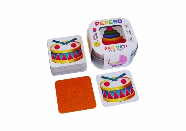 Memory Game for Kids - 64 Cards in Tin Box