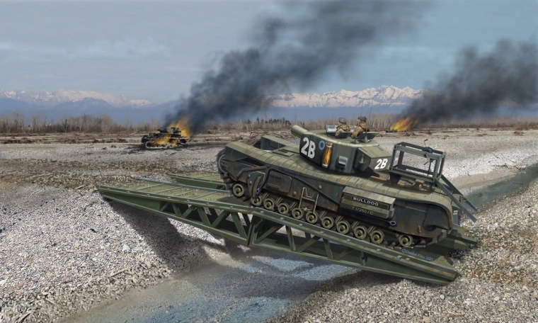 Véhicule du génie prêt pour l’action