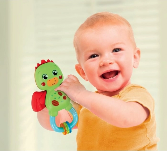 Clementoni Baby Rattle Little Dragon 2-in-1