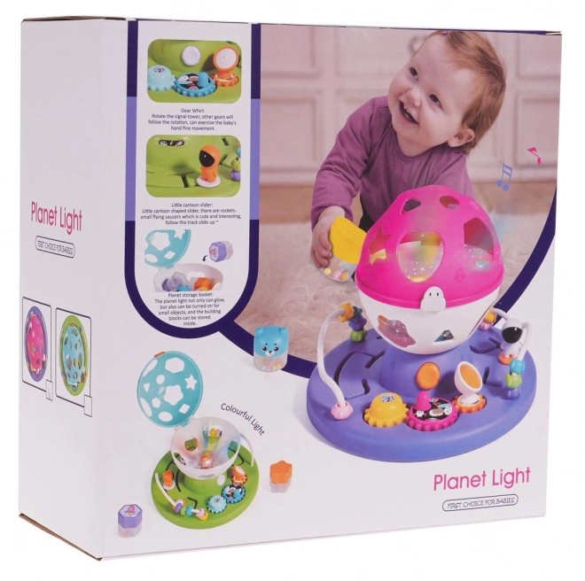 Interactive Shape Sorter with Lights and Sound - Pink