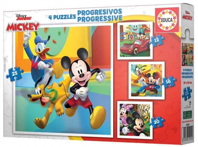 Educa Mickey and Friends 4-in-1 Puzzle Set