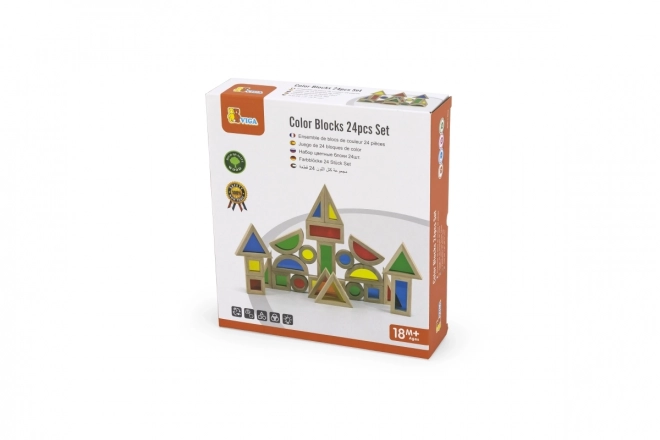 Wooden Colorful Blocks Set