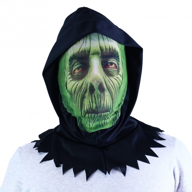 Green Textile Mask for Halloween and Carnivals