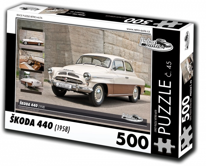 Retro Cars Puzzle Škoda 440 (1958) 500 Pieces