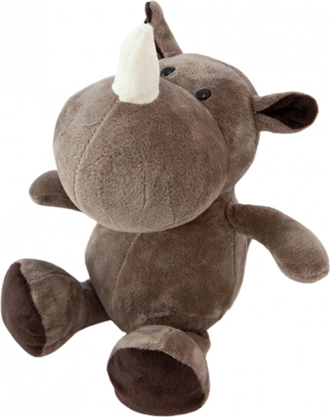 Plush Brown Rhinoceros 25cm