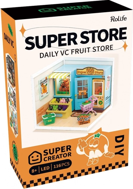 Rolife DIY House: Fruit Shop with LED Lighting