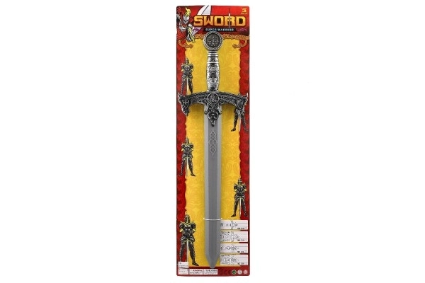 Knight Sword Plastic 61cm on Cardboard