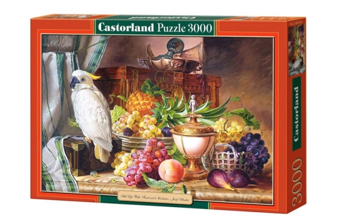 Puzzel 3000 stukjes Stilleven met papegaai, Josef Schuster