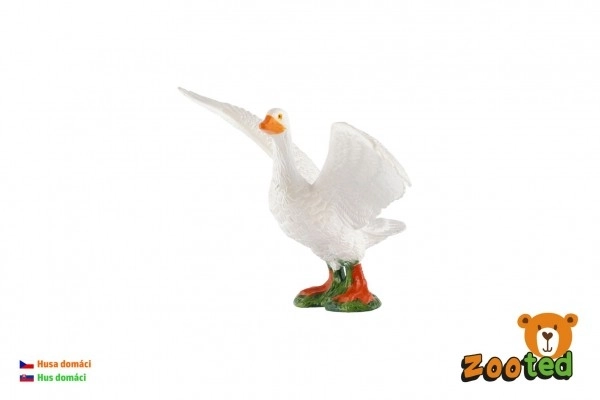 Plastic Domestic Goose Toy 10cm