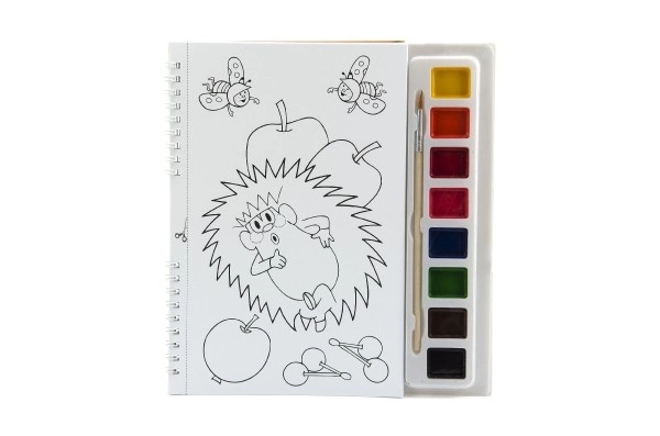 Drawing Set with Watercolors and Brush Mole