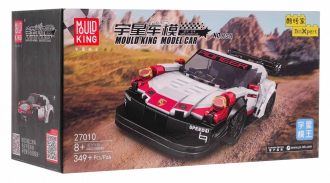 White Sports Car Building Block Set