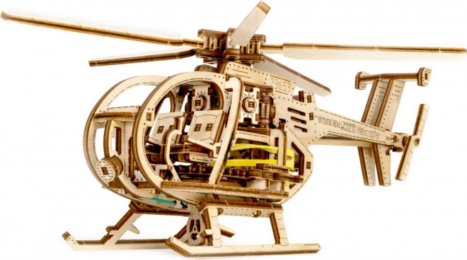 Wooden City 3D Puzzle Helicopter