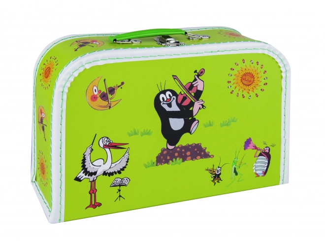 Children's Suitcase with Krtek and Violin Design