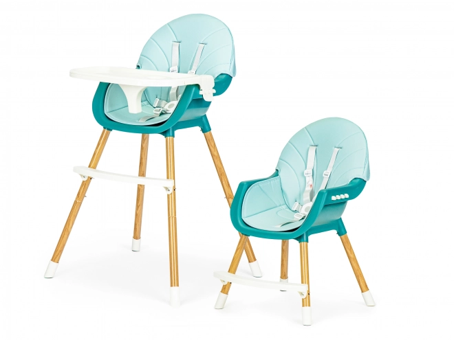 Ecotoys 2-in-1 Blue High Chair