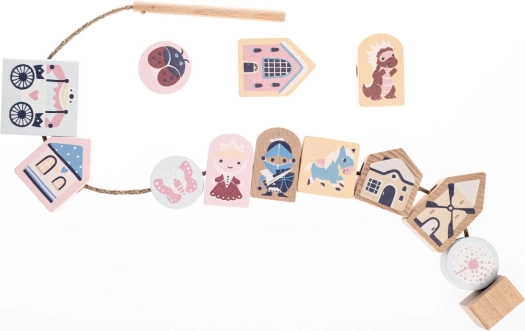 Cubika Pastel nizanka pravljica – lesen nizalni set