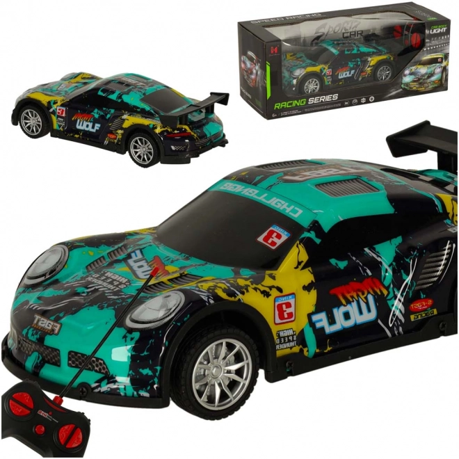 Remote Control Sport Car - Blue and Green